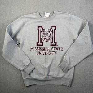 Mississippi State University Bulldogs Champion Crewneck Sweatshirt Size Small